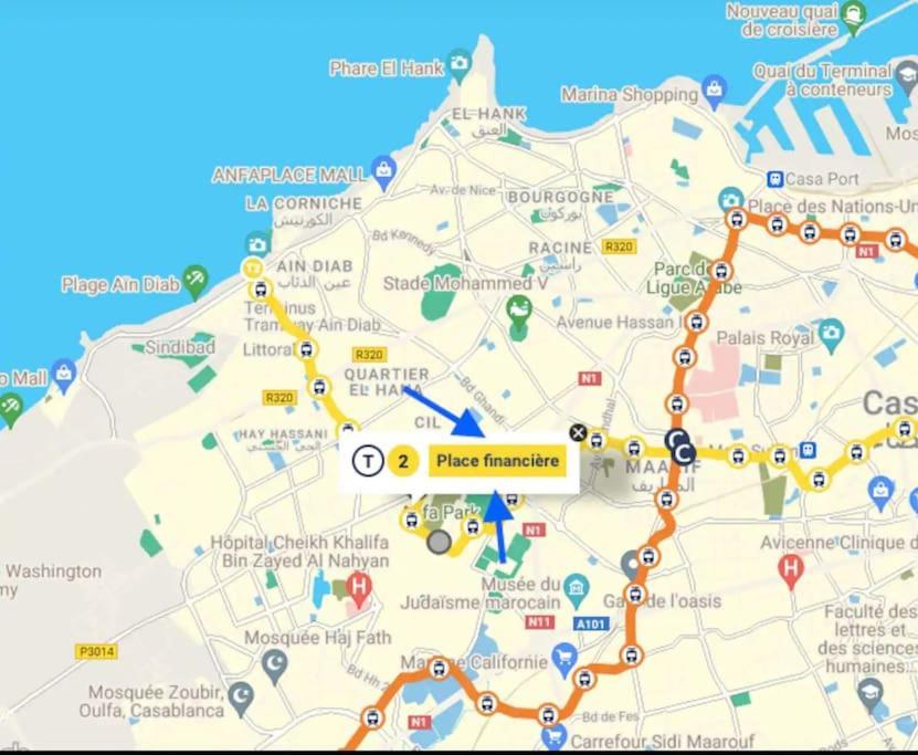 Апартаменты Sojori Cfc, Fibre, Parking, Qualite Premium Касабланка Экстерьер фото